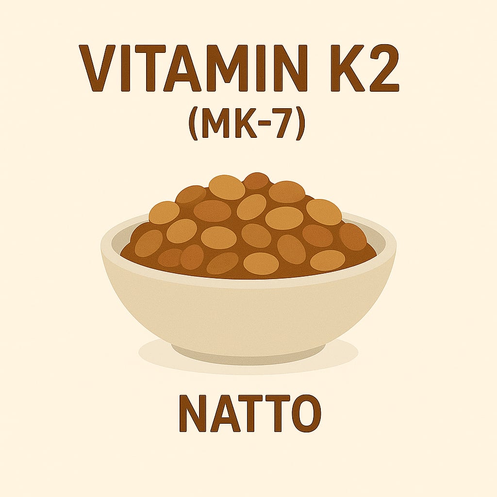 Vitamin K2 (MK-7) Natto (fermentation of soybeans)